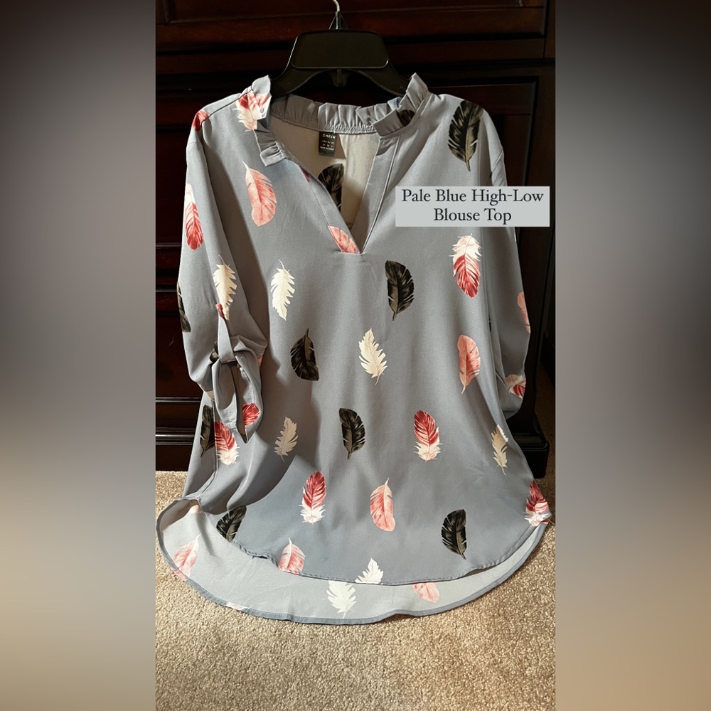 3/4 Sleeve Blouse Top - Women [Medium, Size 6, EU: 38]